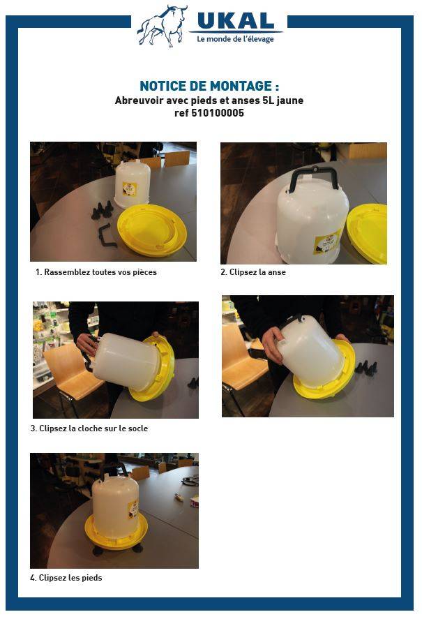 Chick'a - Abreuvoir sur pied 5L CHICK'A - Image 2