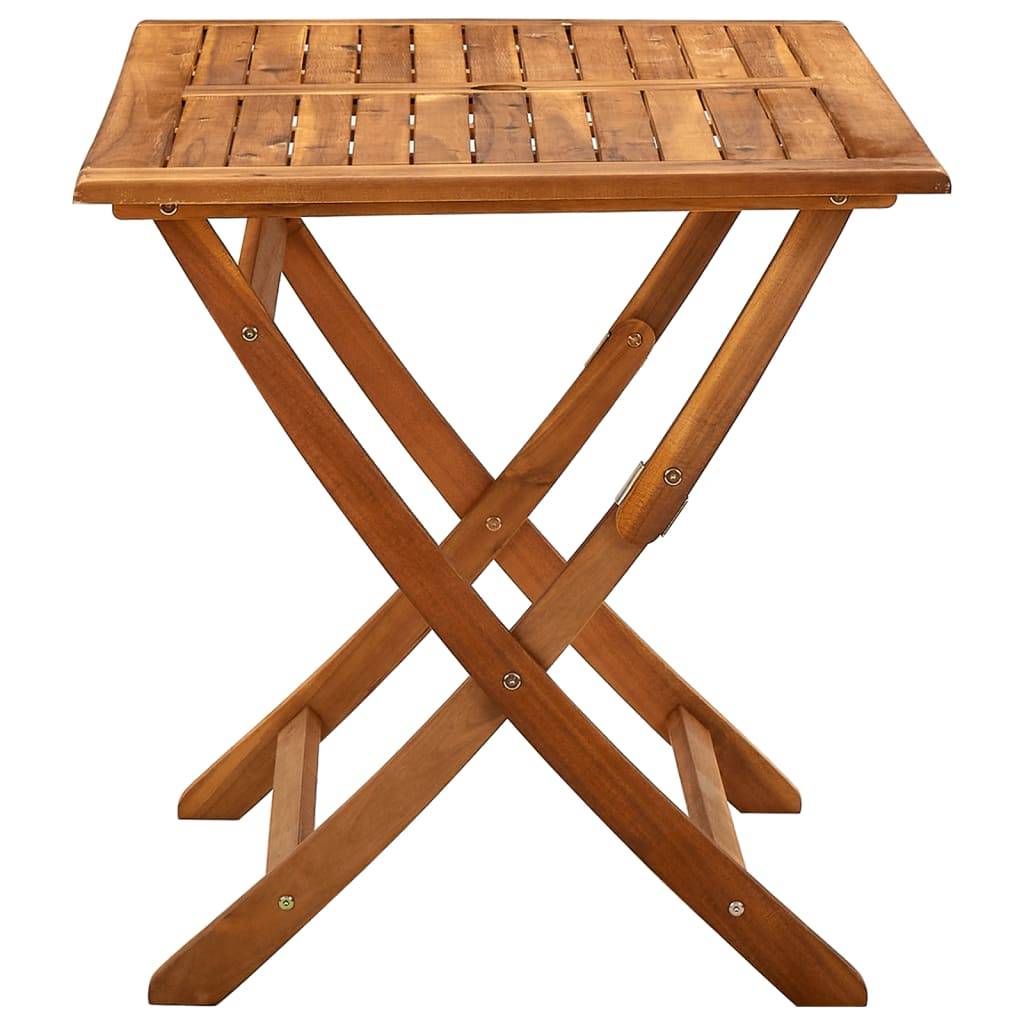 Table de jardin - Table Extérieure - Table De Patio pliable 120x70x75 cm Bois d'acacia massif - Image 3