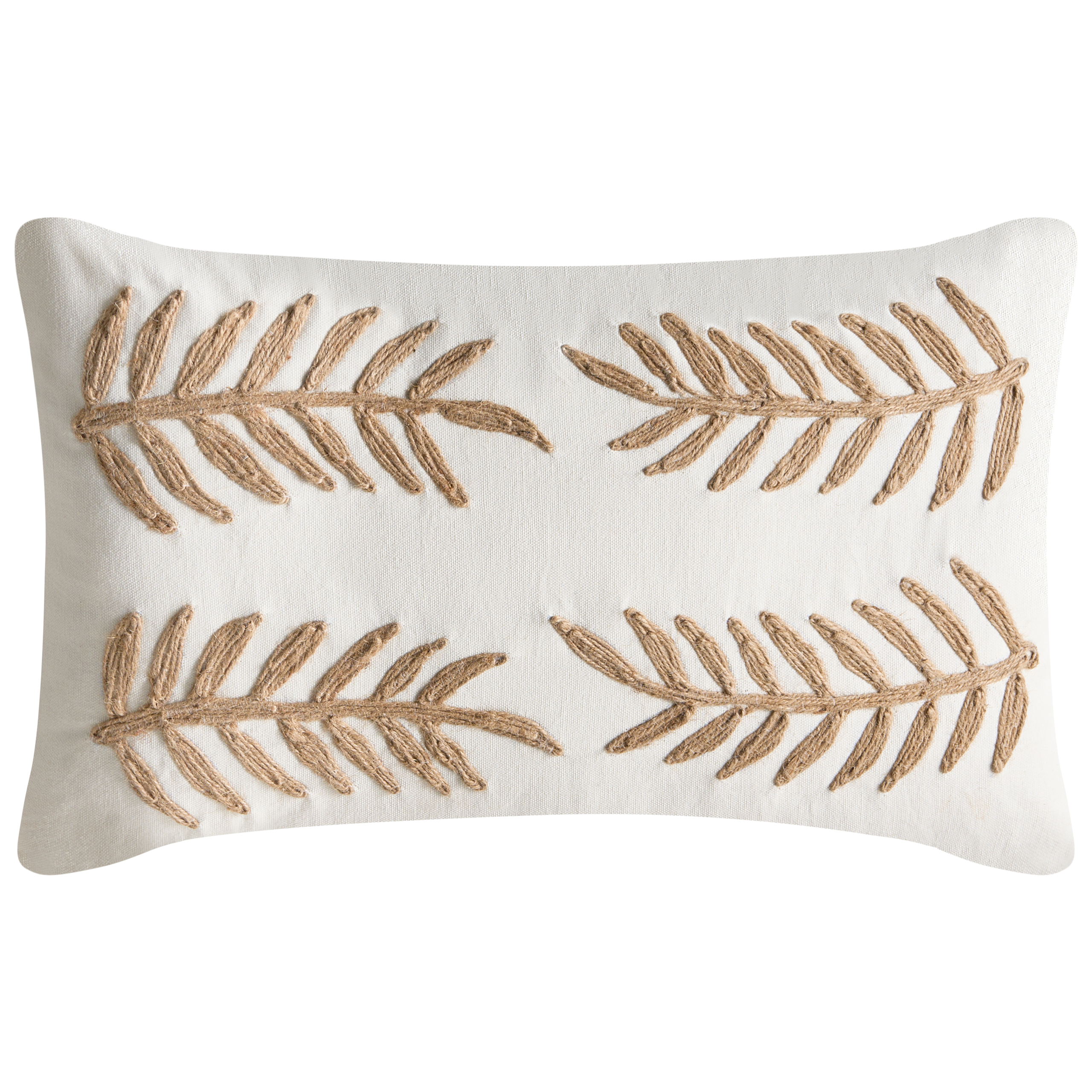 Coussin décoratif Coton Blanc GARCINIA - Beliani - Image 3
