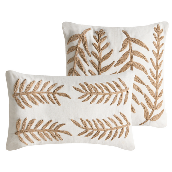 Coussin décoratif Coton Blanc GARCINIA - Beliani - Image 1