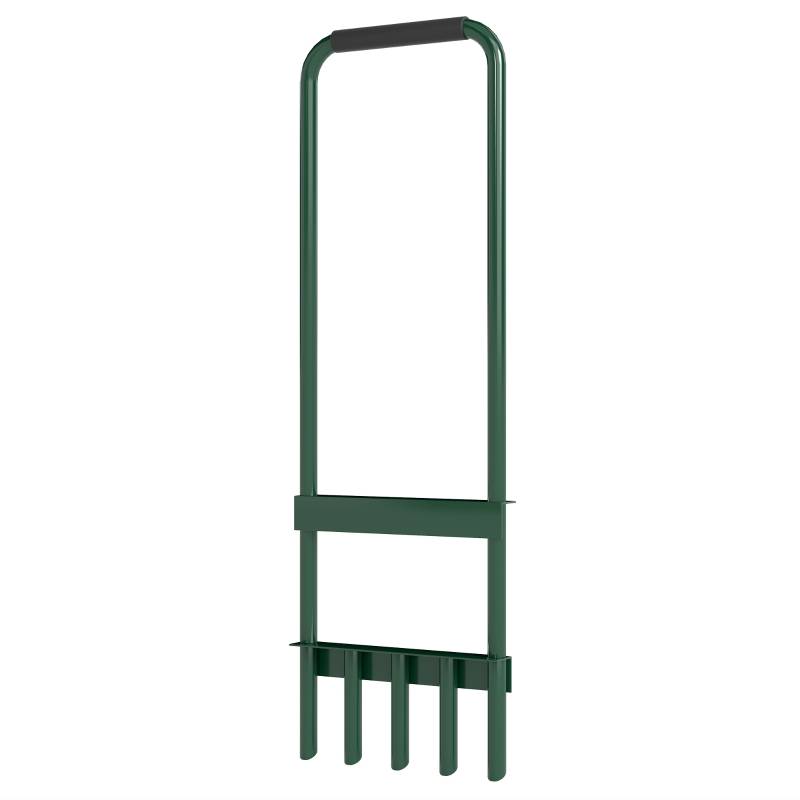 KOTARBAU Aérateur Gazon Manuel 105 Cm – Carotteuse Pelouse Avec Pics Tubulaires, Gants Inclus – Aération & Sablage Efficace