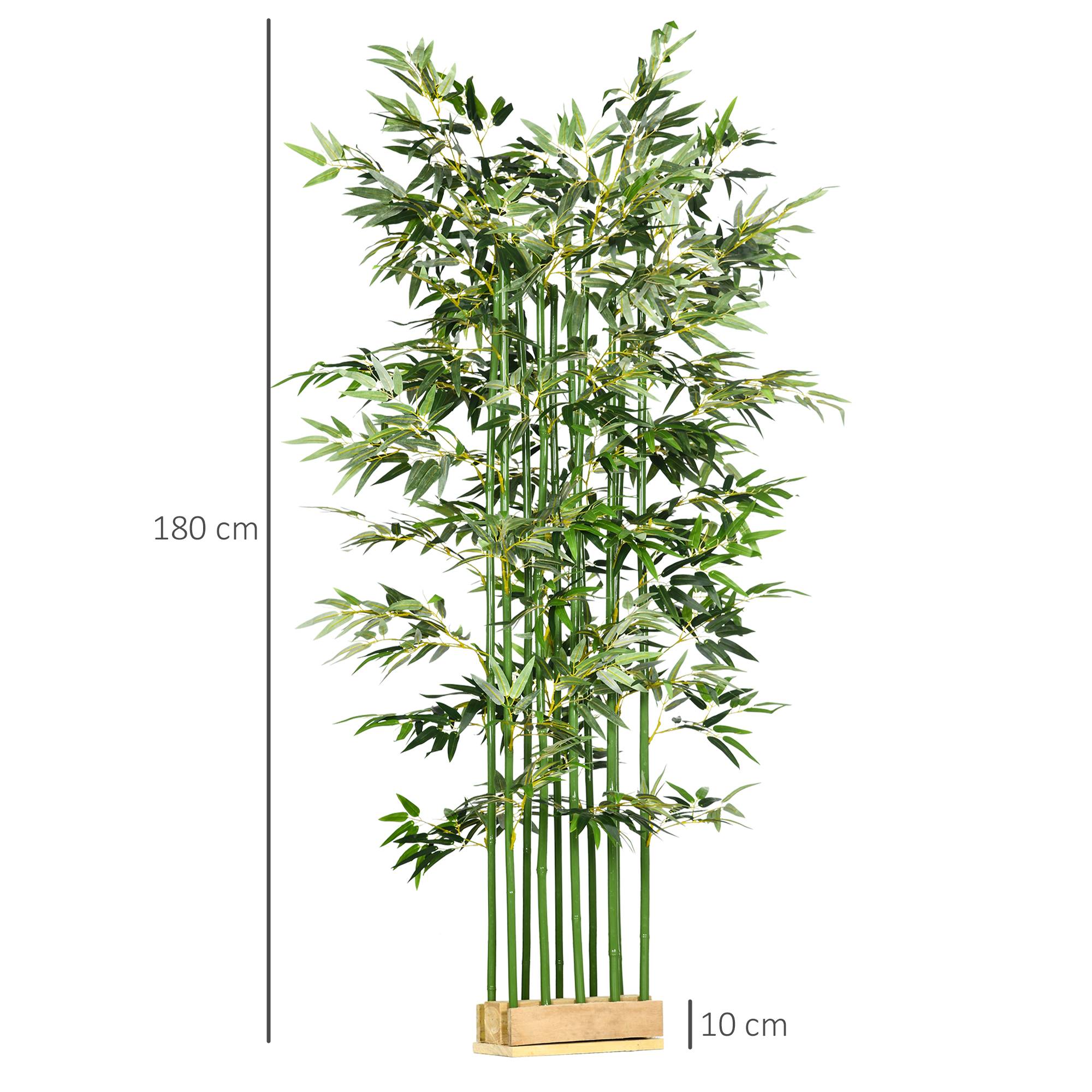 Sans Marque - Bambou artificiel, plante déco, aspect réel, facile, pour maison, 180 cm, vert - Image 5