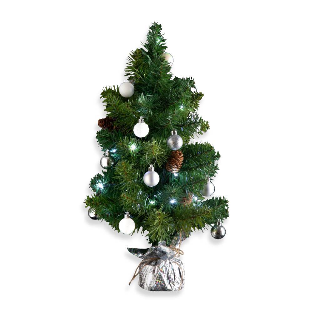 Sans Marque - Petit sapin de Noël décoré - 50 cm - Image 1