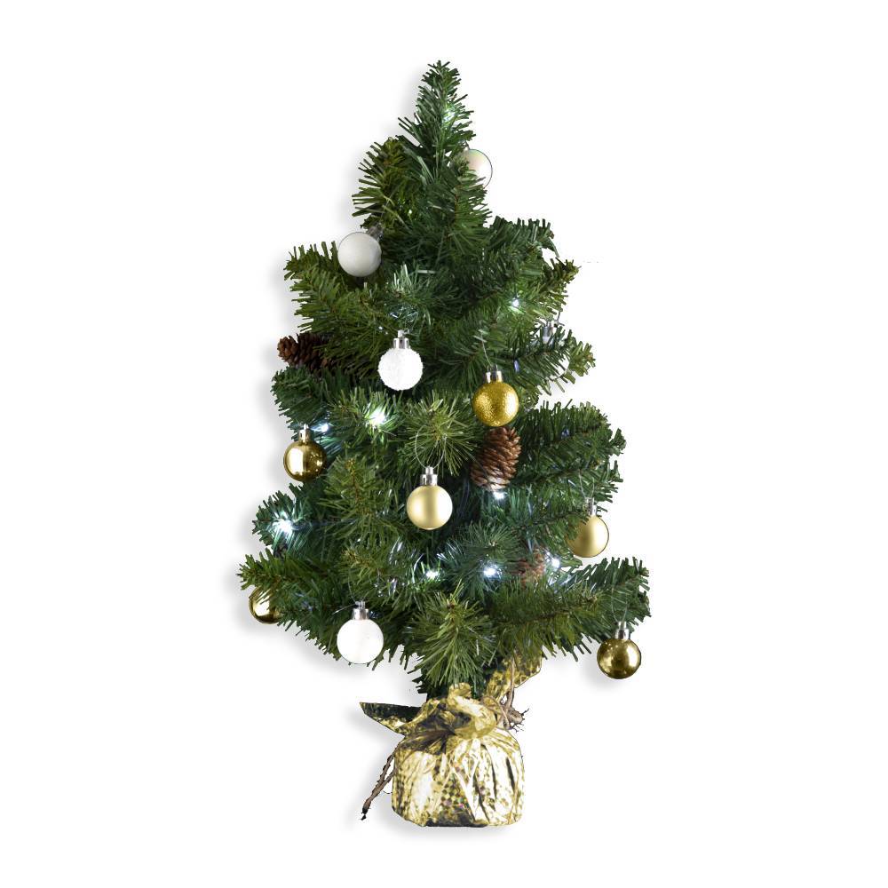 Sans Marque - Petit sapin de Noël décoré - 50 cm - Image 4