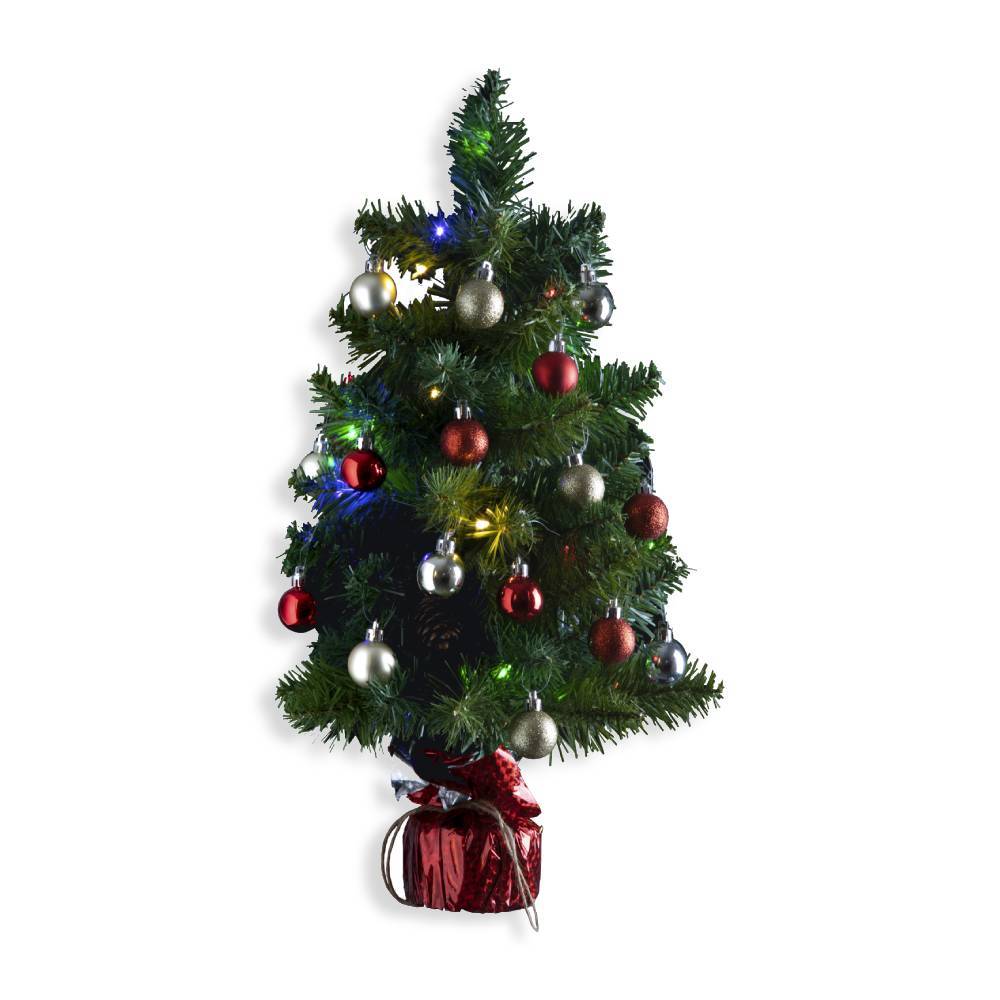 Sans Marque - Petit sapin de Noël décoré - 50 cm - Image 3