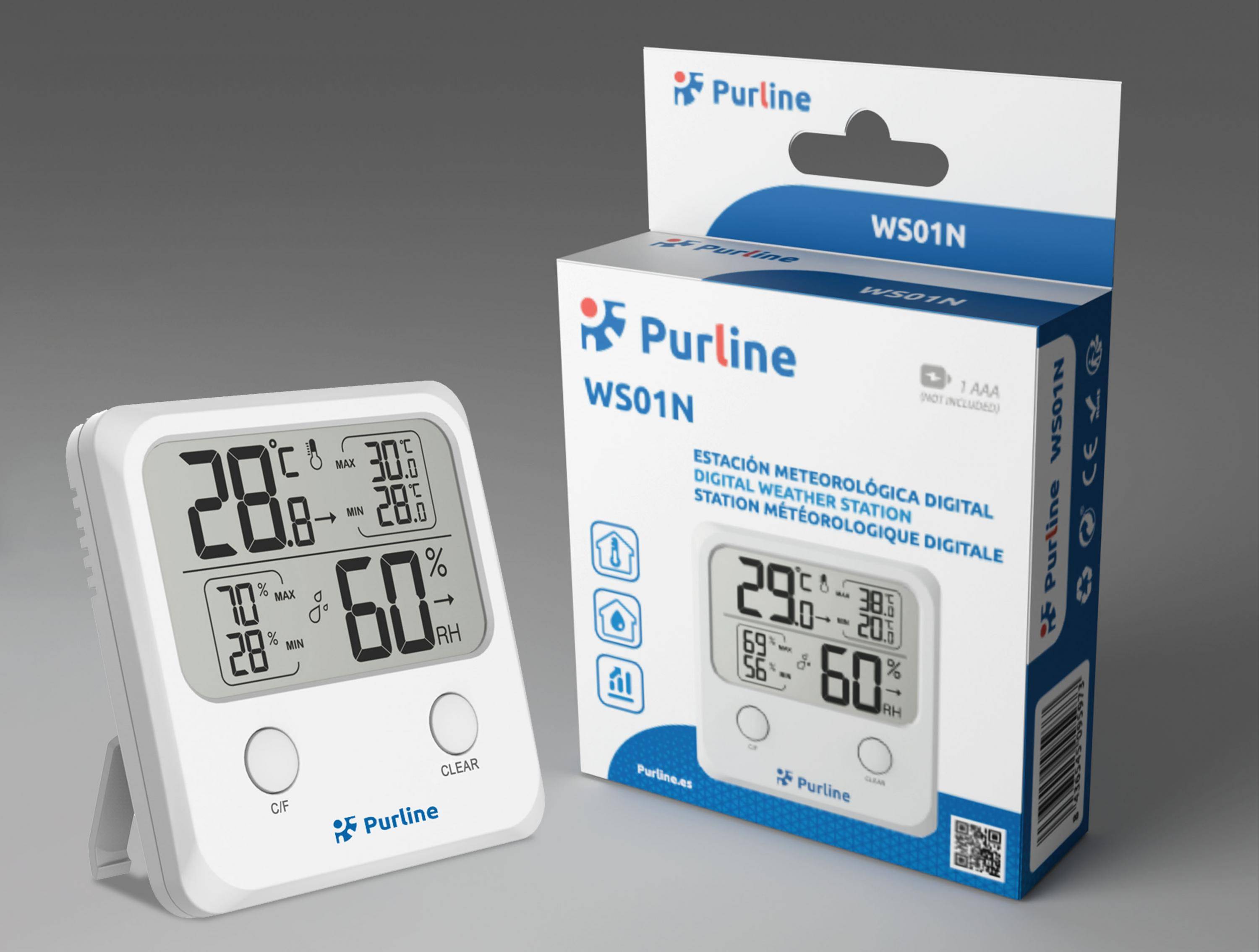 Purline - Station météo sans fil avec affichage de la température et de l'humidité - Purline - Image 6