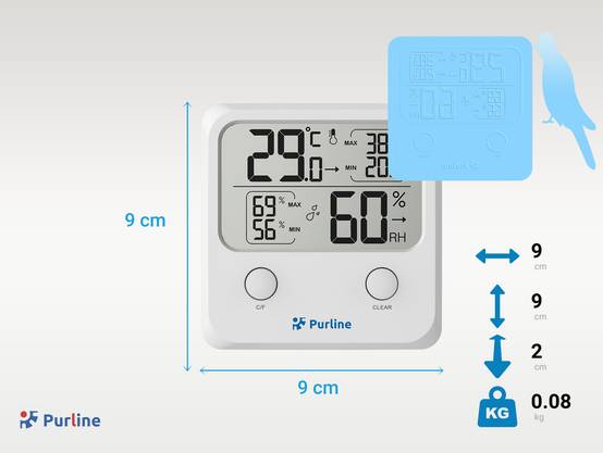 Purline - Station météo sans fil avec affichage de la température et de l'humidité - Purline - Image 4
