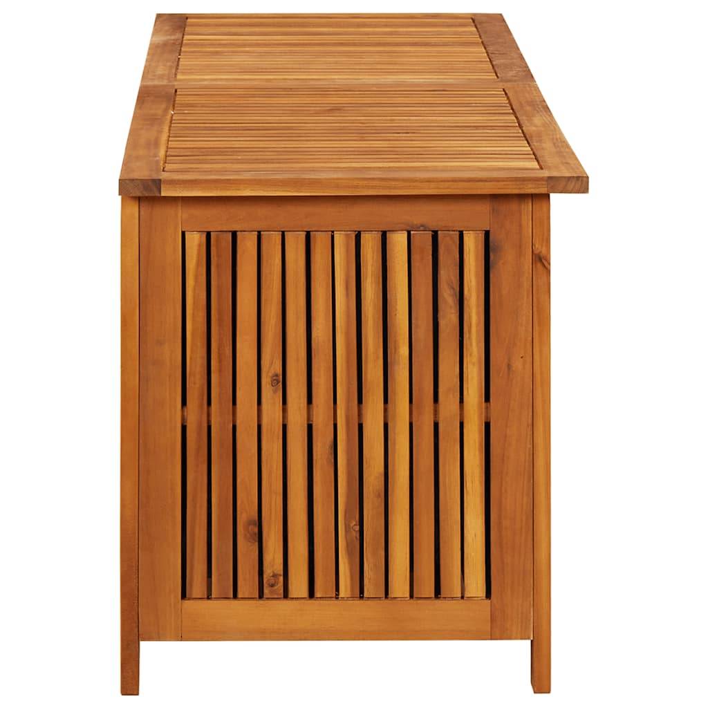 Coffre de jardin bois d'acacia naturel 150 x 50 x 58 cm - PANGIVO - Image 5