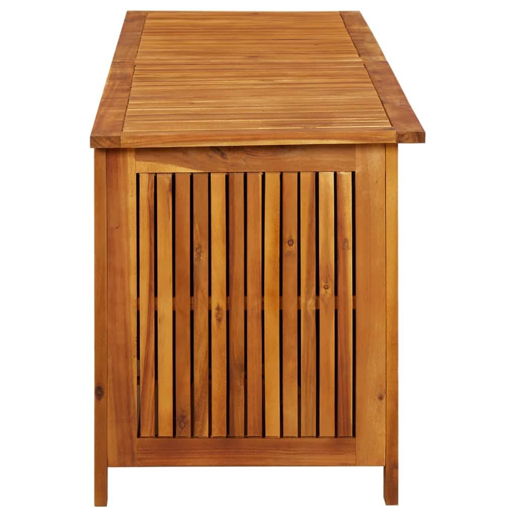 Helloshop26 - Coffre boîte meuble de jardin rangement 175 x 50 x 58 cm bois d'acacia solide - Image 3