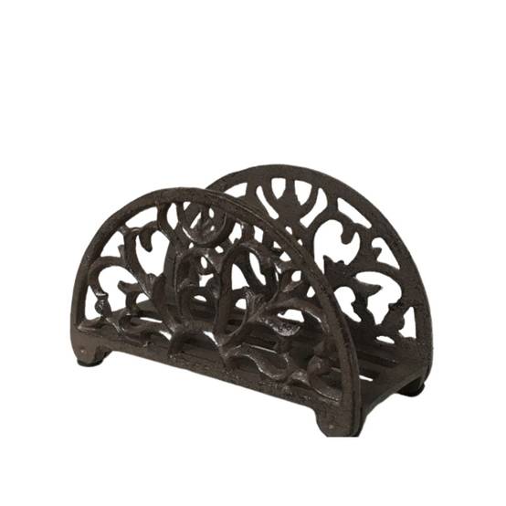 Porte éponge évier cuisine en fonte marron 13 x 7 x 6 cm Chemin de campagne