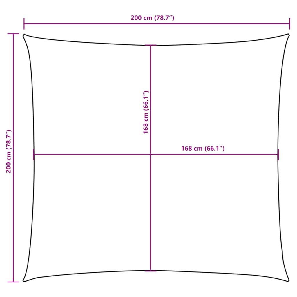 Voile de parasol tissu oxford blanc 200 x 200 cm - PANGIVO - Image 10