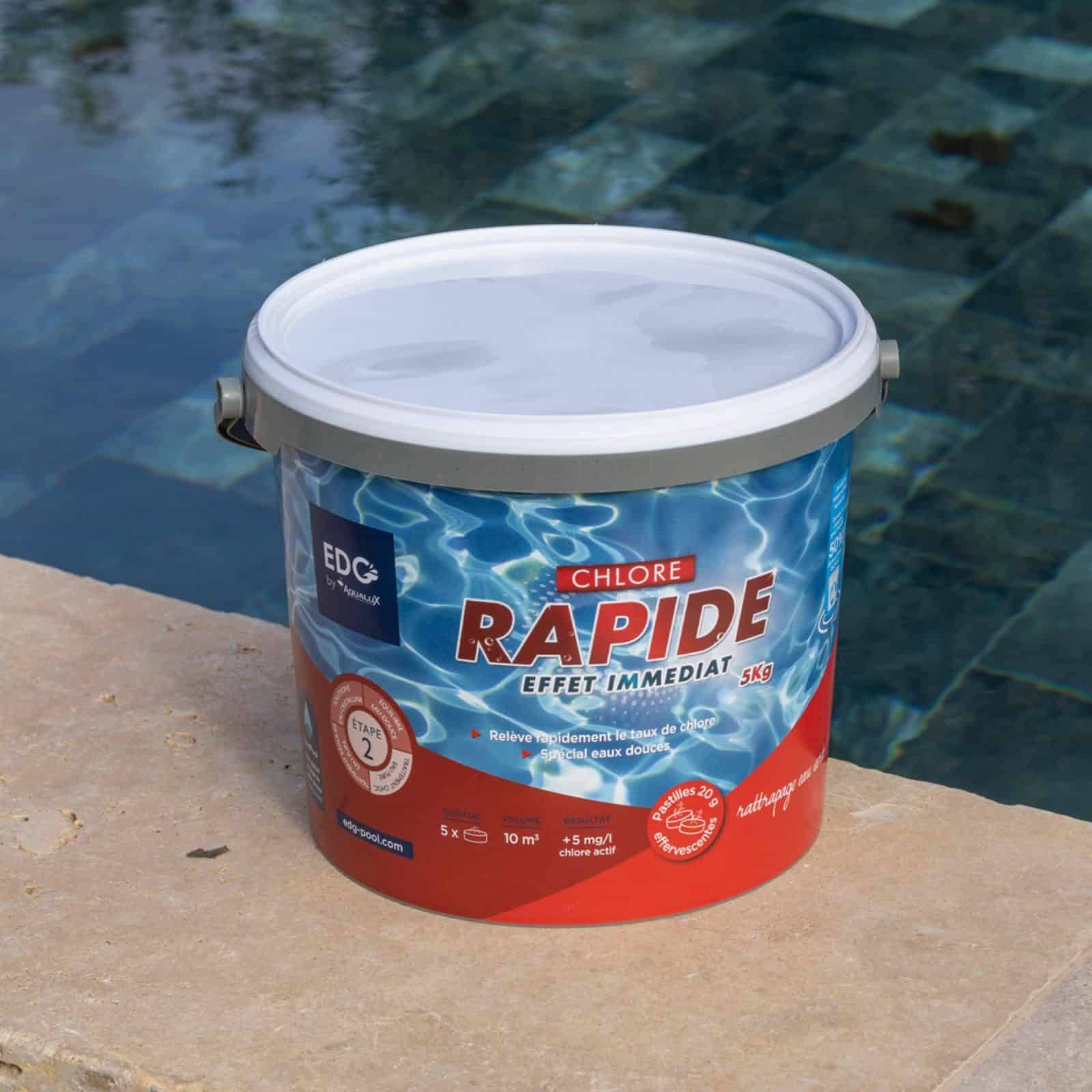 Aqualux - Chlore rapide, pastilles 20G, seau de 5KG, EDG, pour stabilisation du PH - AQUALUX - 200015 - Image 5