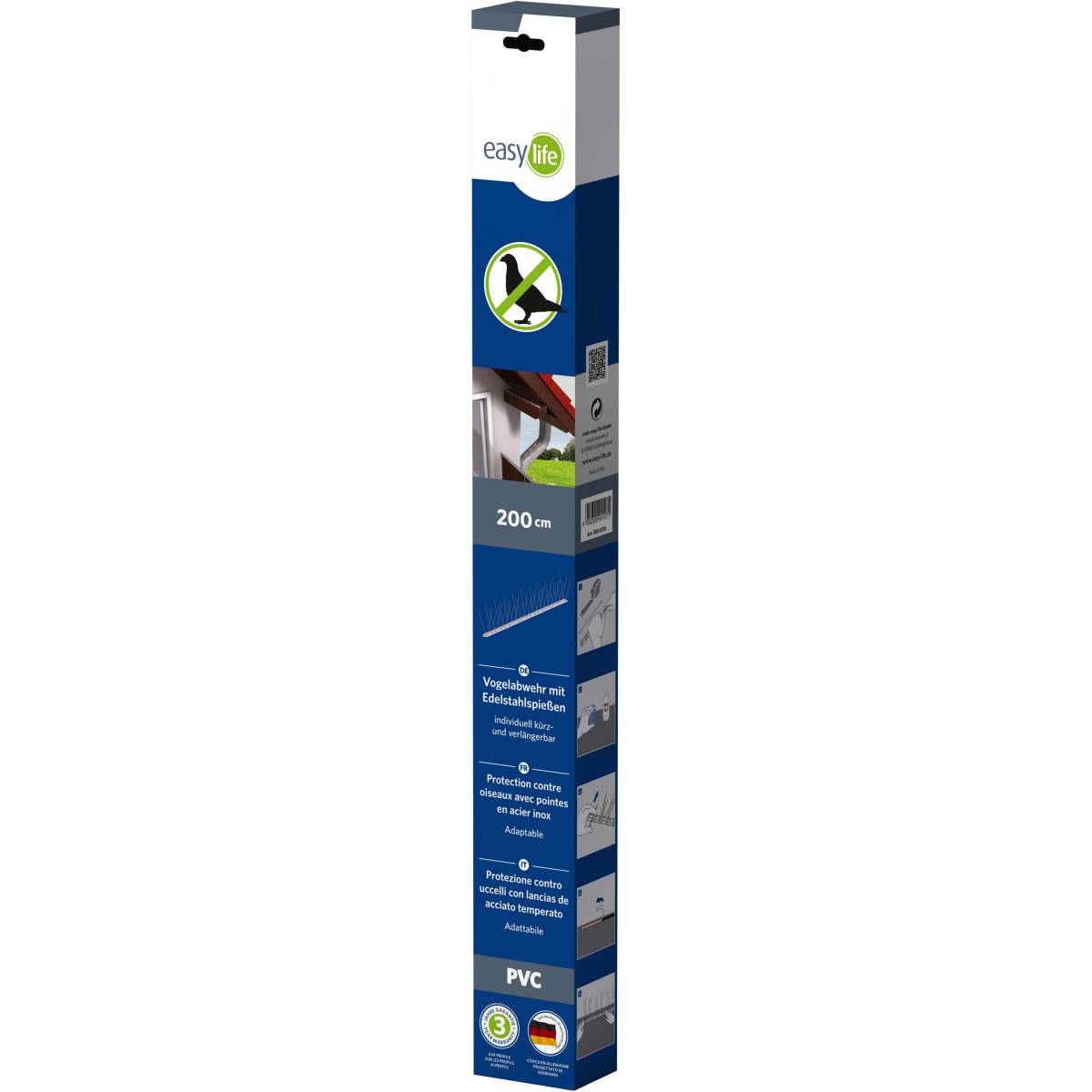 Easy life - Protection contre oiseaux 4x50 cm 60 piques Easy Life