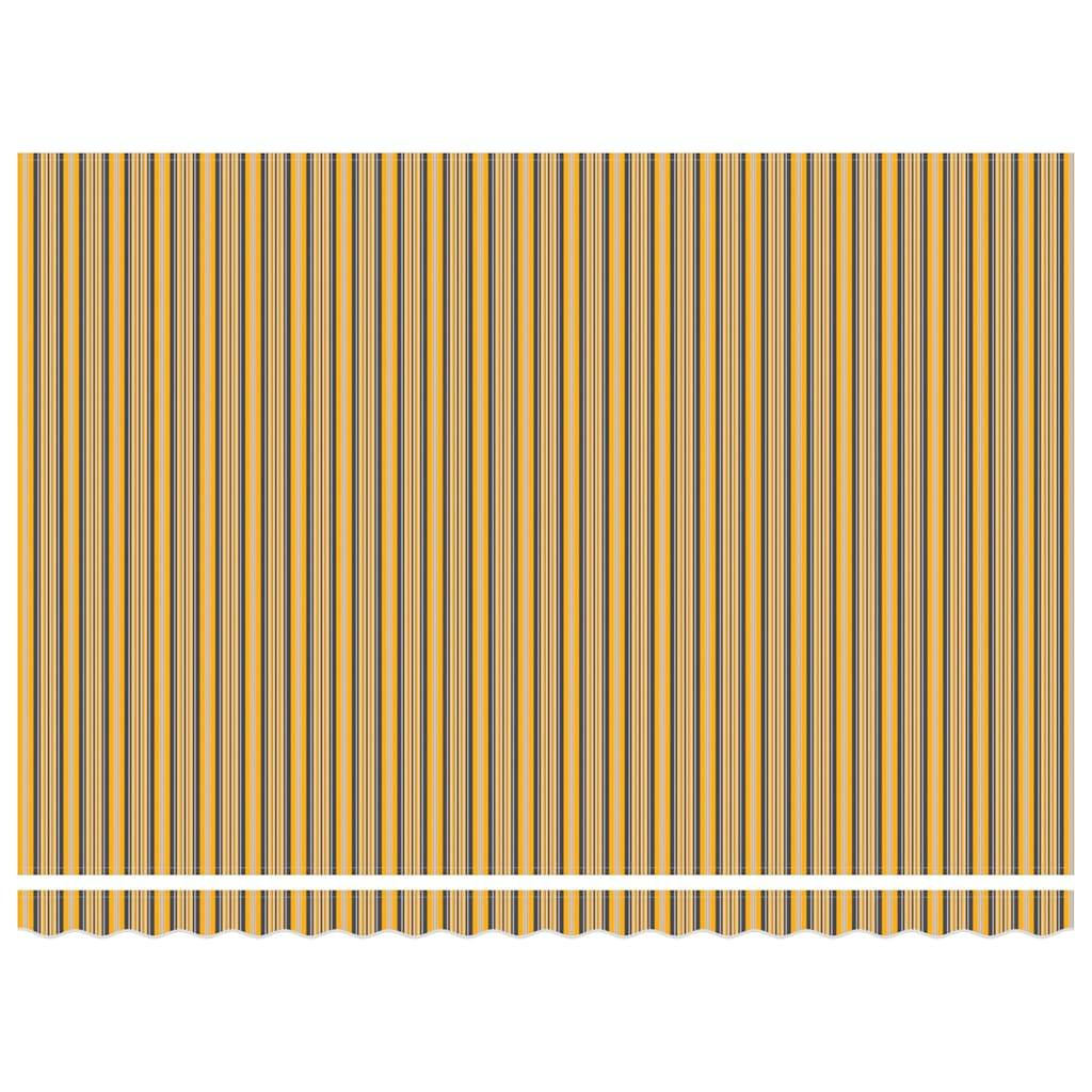 Store Banne Manuel avec Éclairage LED Toile et Acier pour Jardin et Patio Multicolore 450x300 cm – ComfortXL Outdoor Living - Image 9