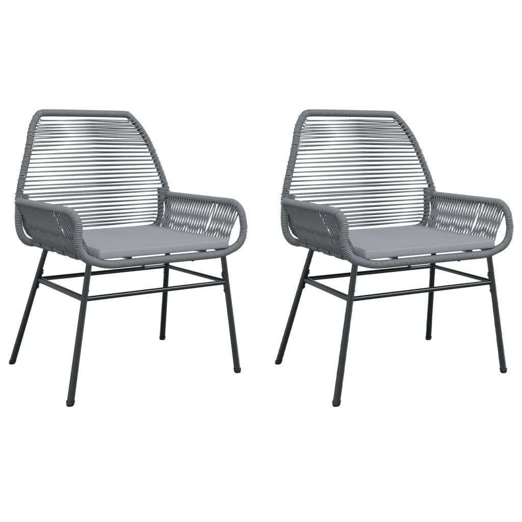 Chaise bois composite 2 places rotin gris 57 x 60 x 86 cm - Prolenta premium p381.1 - Image 1