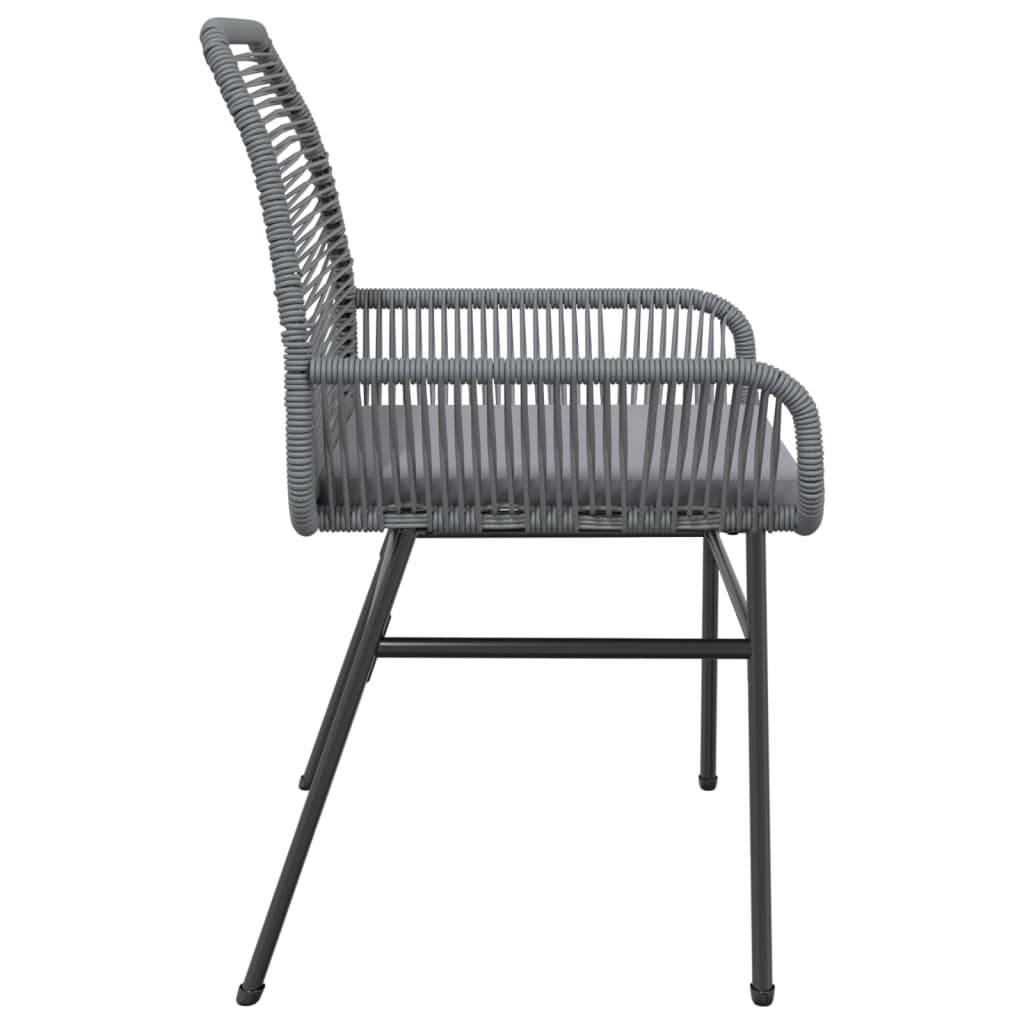 Chaise bois composite 2 places rotin gris  57 x 60 x 86 cm  - Prolenta premium  p381.1 - Image 6