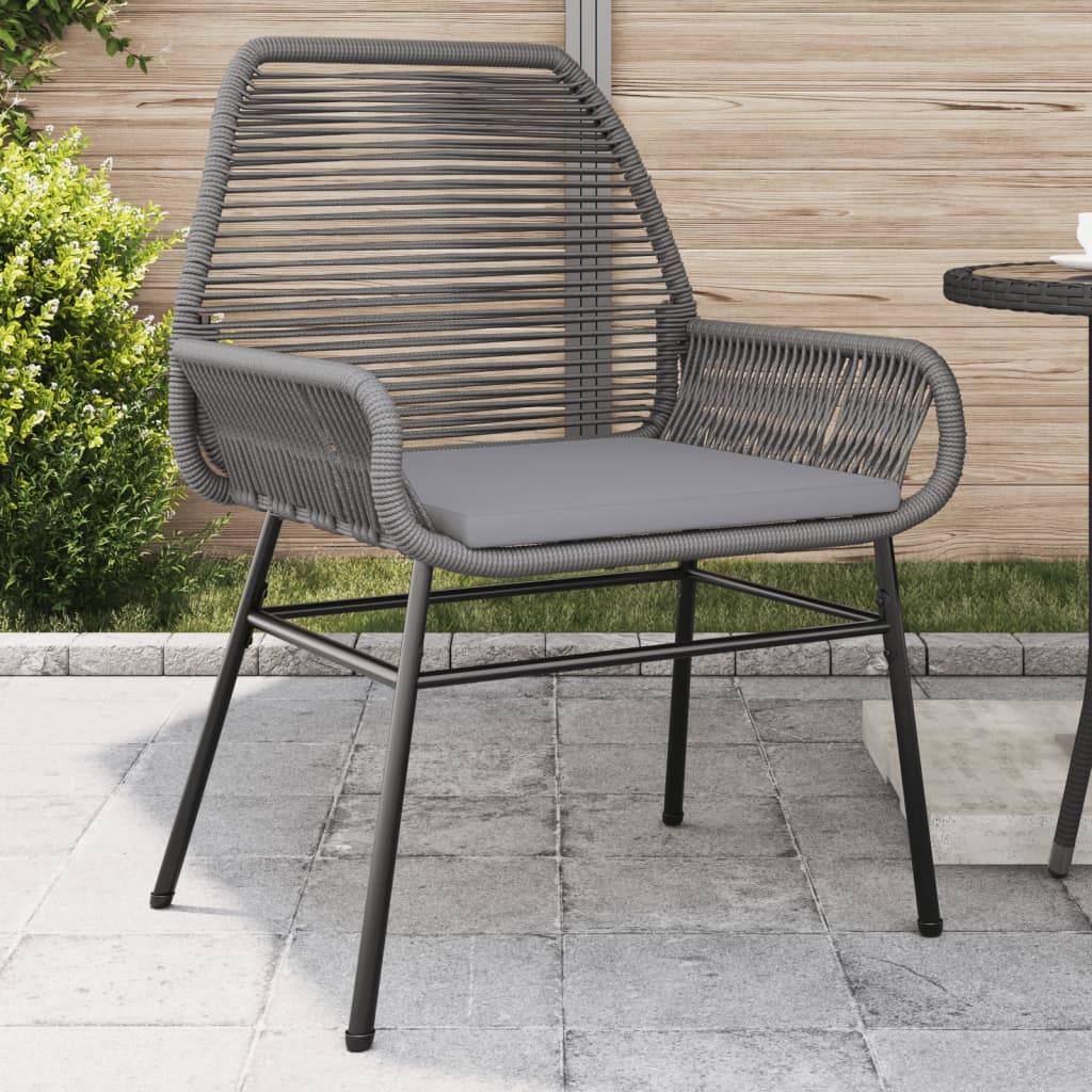 Chaise bois composite 2 places rotin gris 57 x 60 x 86 cm - Prolenta premium p381.1 - Image 2