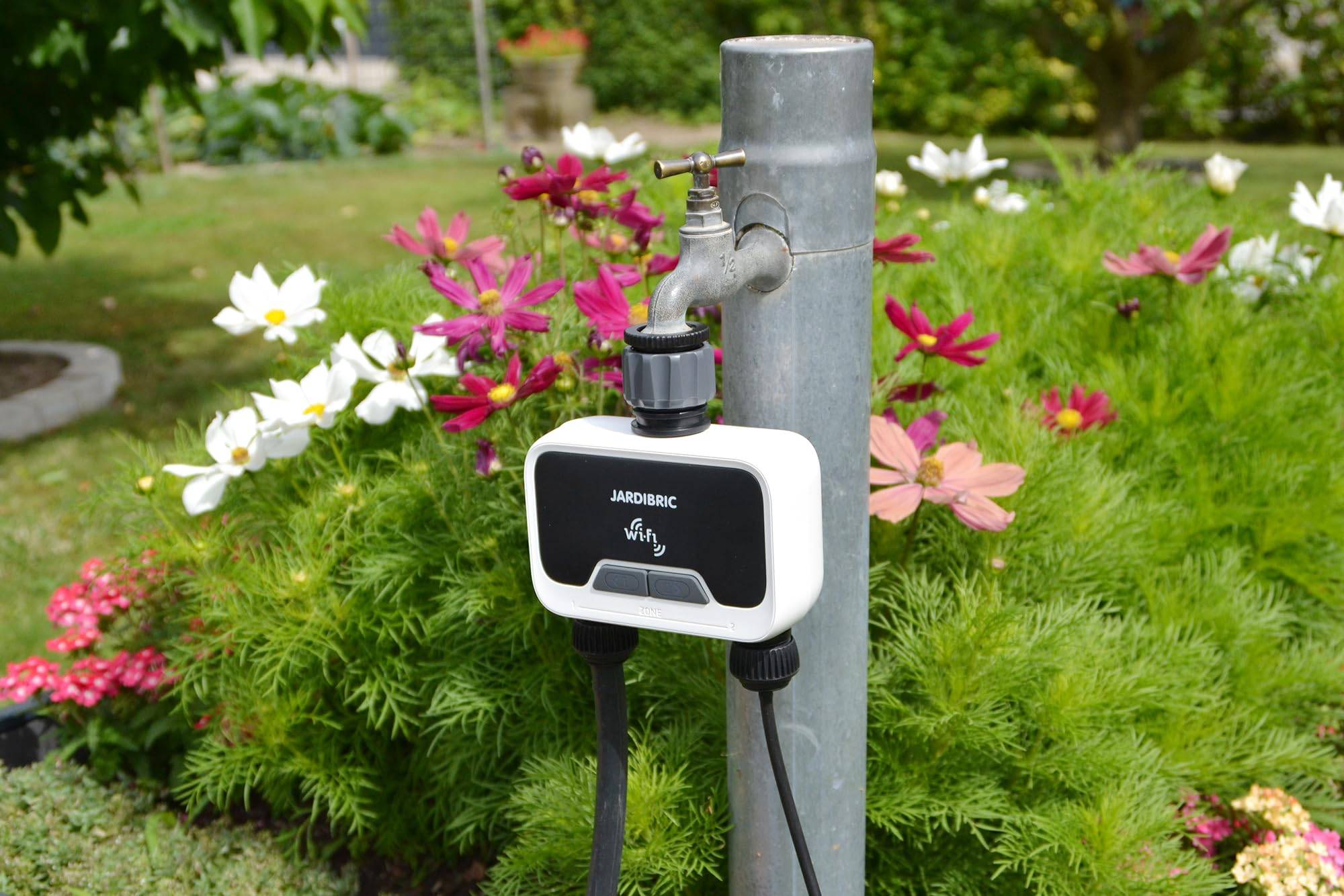 Jardibric - Jardibric - Programmateur d’Arrosage WiFi 2 Voies - Application Tuya Smart - Compatible Google et Alexa - IP54 - Image 6