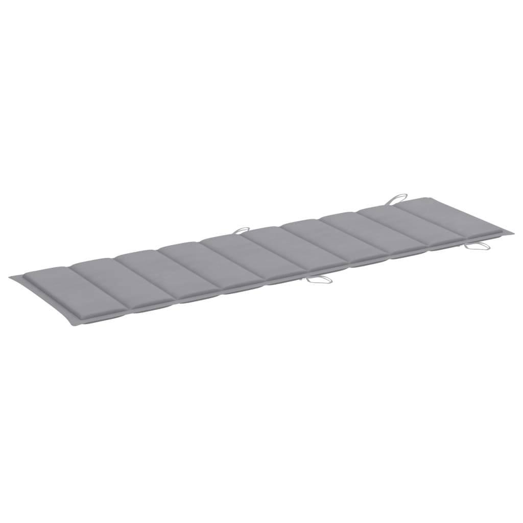 Helloshop26 - Transat chaise longue bain de soleil lit de jardin terrasse meuble d'extérieur à bascule avec coussin bois de teck solide - Image 6