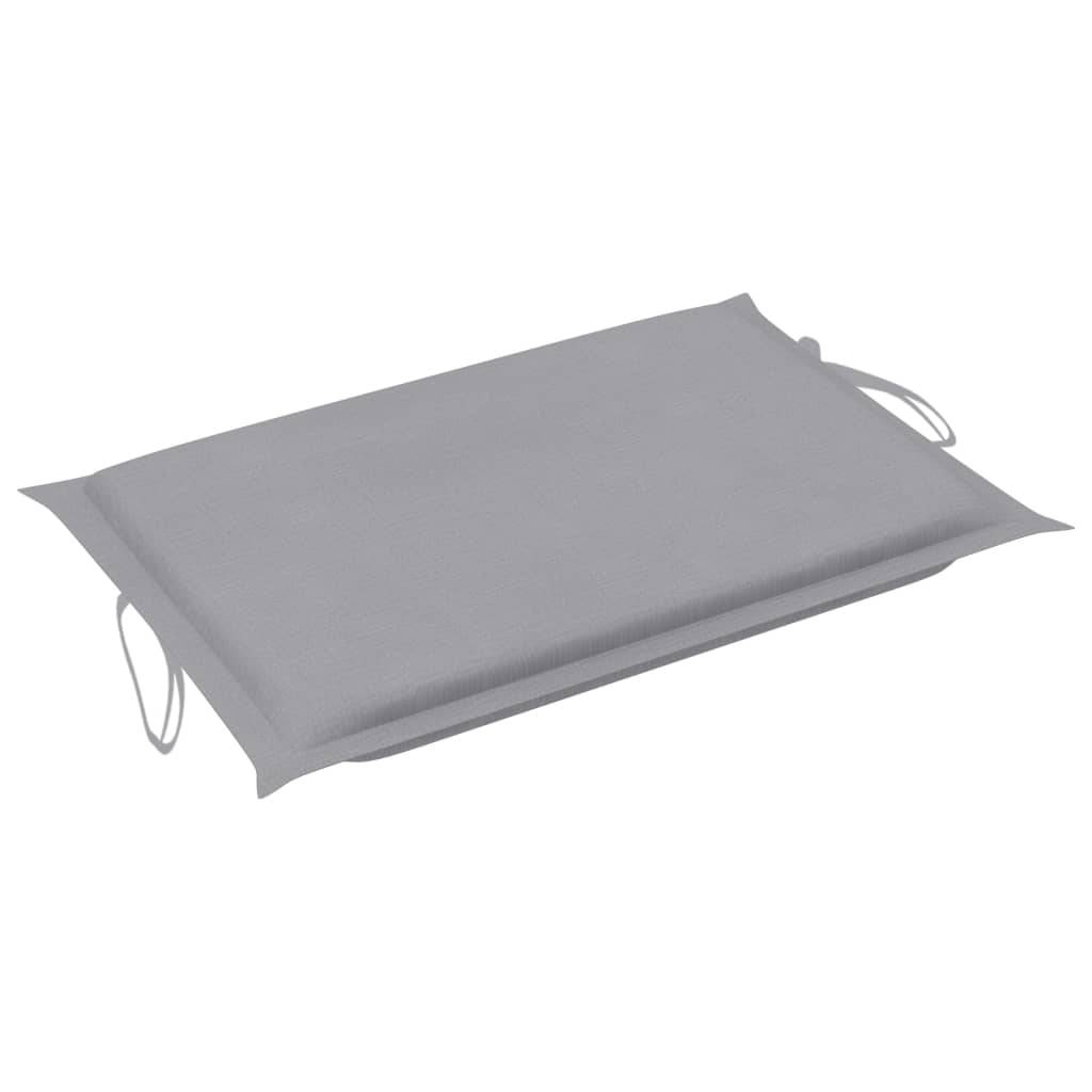 Helloshop26 - Transat chaise longue bain de soleil lit de jardin terrasse meuble d'extérieur à bascule avec coussin bois de teck solide - Image 7