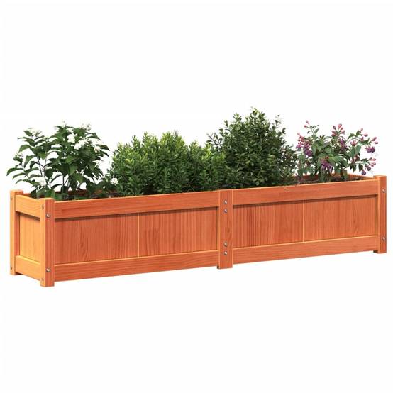 Maison Chic - 2 pcs Jardinière | Pot de fleurs | Cache-pot | Bac à fleurss cire marron bois de pin massif - Image 4