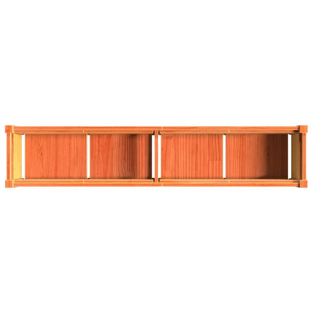 Maison Chic - 2 pcs Jardinière | Pot de fleurs | Cache-pot | Bac à fleurss cire marron bois de pin massif - Image 9
