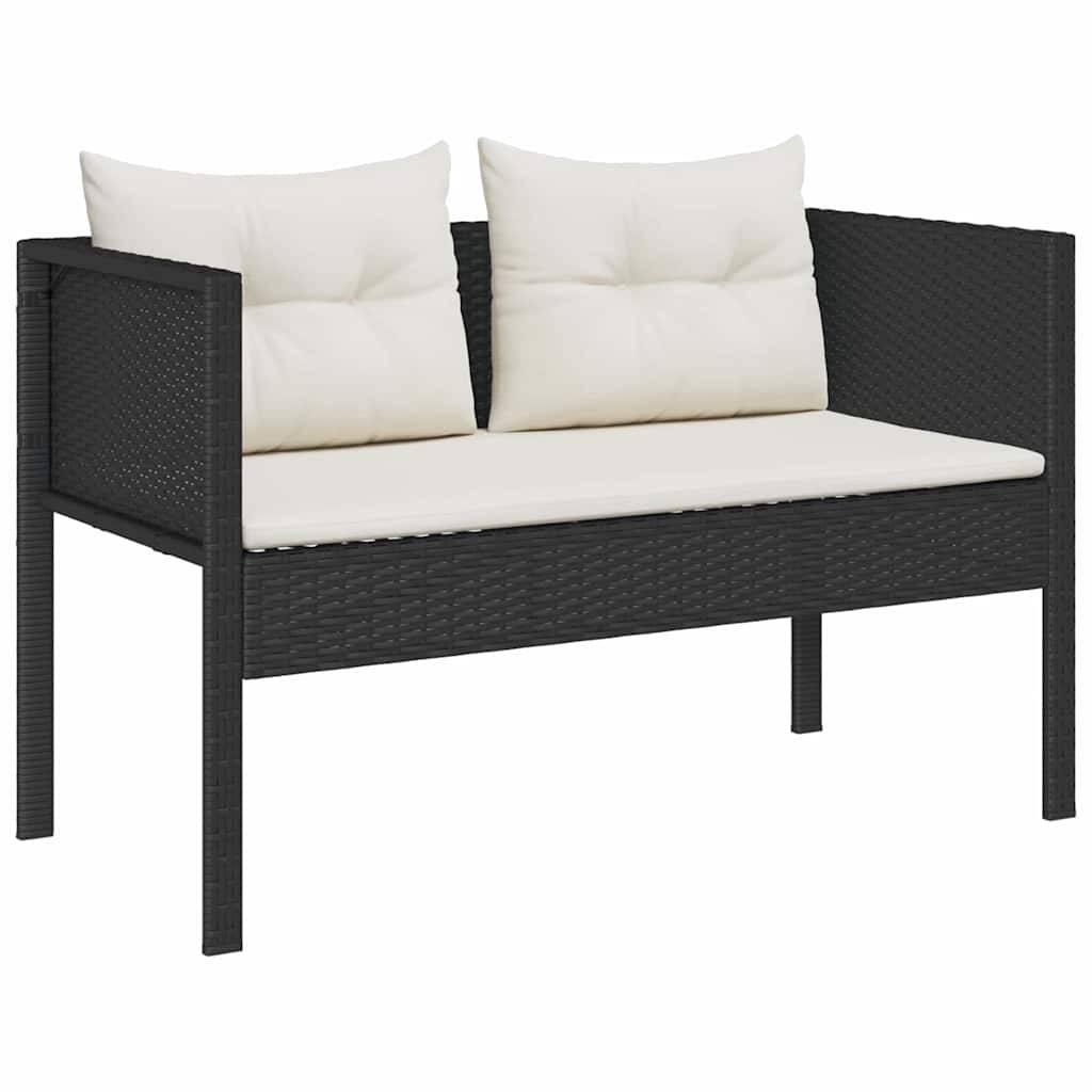 Vidaxl - Ensemble de canapé de jardin 6 pcs Noir et Crème polyrotin vidaXL 4104699 - Image 5