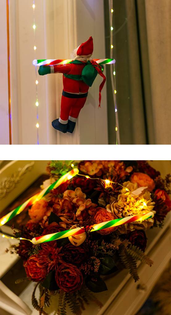 Lumière d'échelle de décoration d'arbre de noël, norme européenne, lumière chaude, bonhomme de neige, 3 mètres, 228 lumières - Image 2