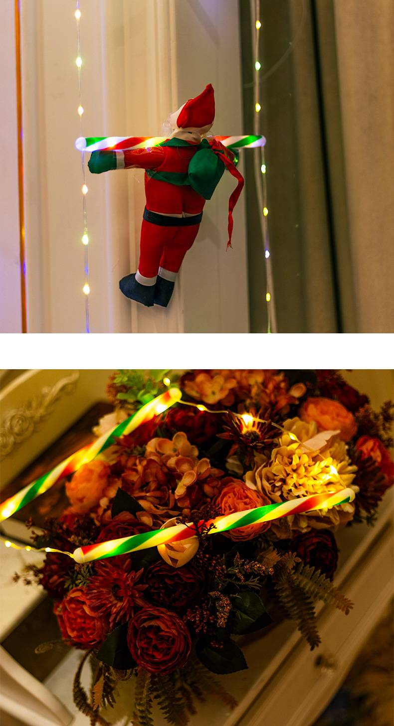 Lumière d'échelle de décoration d'arbre de noël, norme européenne, lumière chaude, bonhomme de neige, 3 mètres, 228 lumières - Image 2