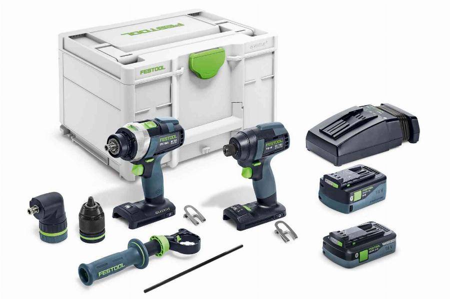 Set de vissage sans fil TID 18 5,0/4,0-Set TPC 18/4 - FESTOOL - 577654 - Image 1