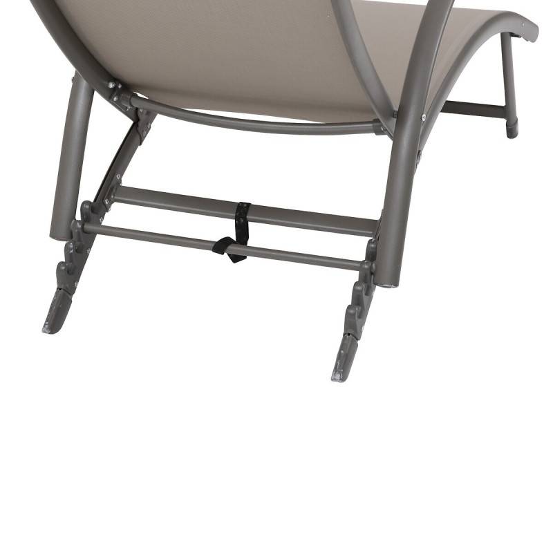 Hesperide - Transat "Samba" noisette & praline en aluminium traité époxy Hespéride - Image 6
