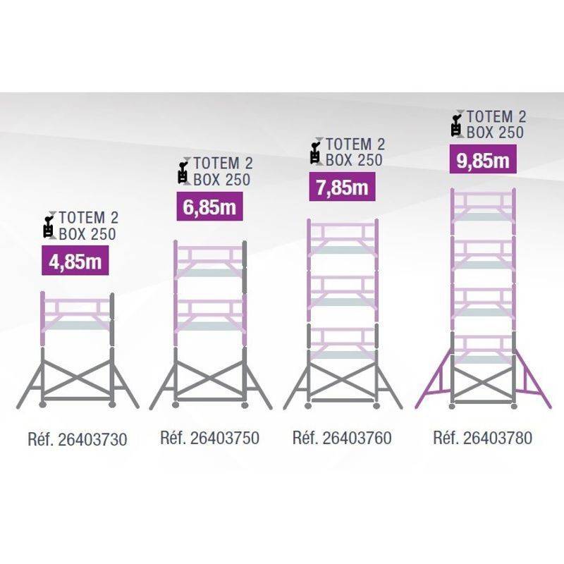 Echafaudage TOTEM 2 BOX 250 9M85 - 26403780 - Tubesca - Image 2