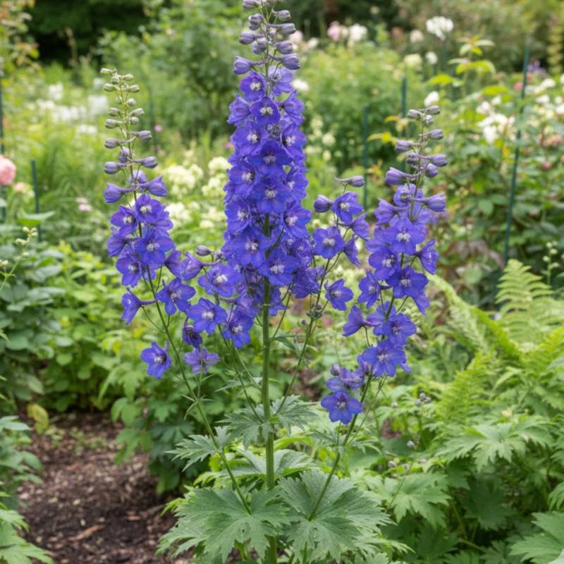 Pied-d'alouette Bellamosum, Delphinium à fleurs Bleue/ - feuillage Caduc - Godet - 5/20 cm - Image 1