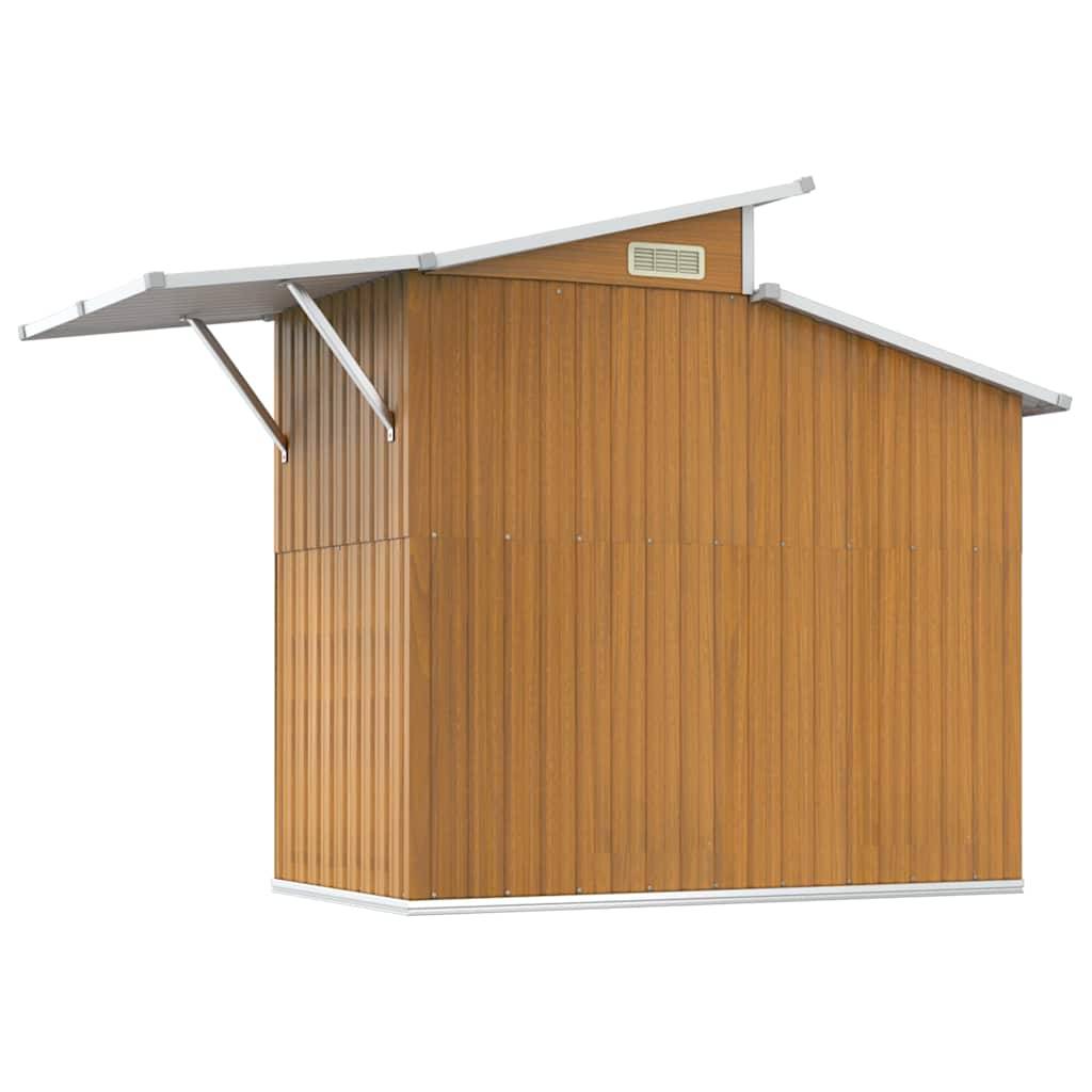 Vidaxl - Abri de jardin Marron 270x130x208,5 cm Métal galvanisé 3.5m² vidaXL 316245 - Image 6