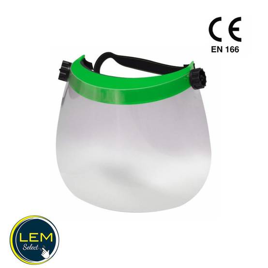 Visière de protection réglable en polycarbonate avec pare-soleil - Image 1