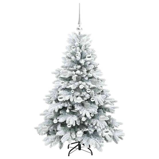 Maison Chic - Sapin de Noël | Arbre de Noël artificiel avec 150 LED Blanc 120 cm PE et PVC Maison Chic - Image 4