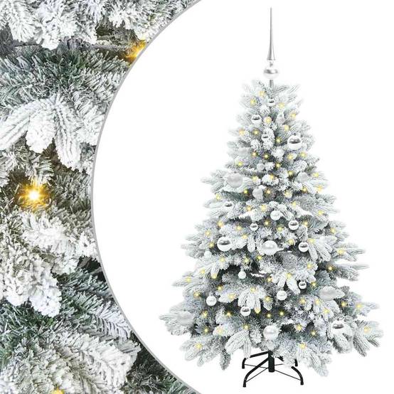 Maison Chic - Sapin de Noël | Arbre de Noël artificiel avec 150 LED Blanc 120 cm PE et PVC Maison Chic - Image 1