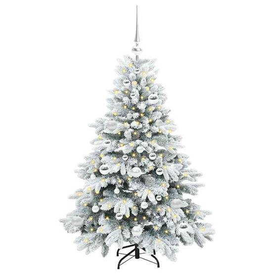 Maison Chic - Sapin de Noël | Arbre de Noël artificiel avec 150 LED Blanc 120 cm PE et PVC Maison Chic - Image 3