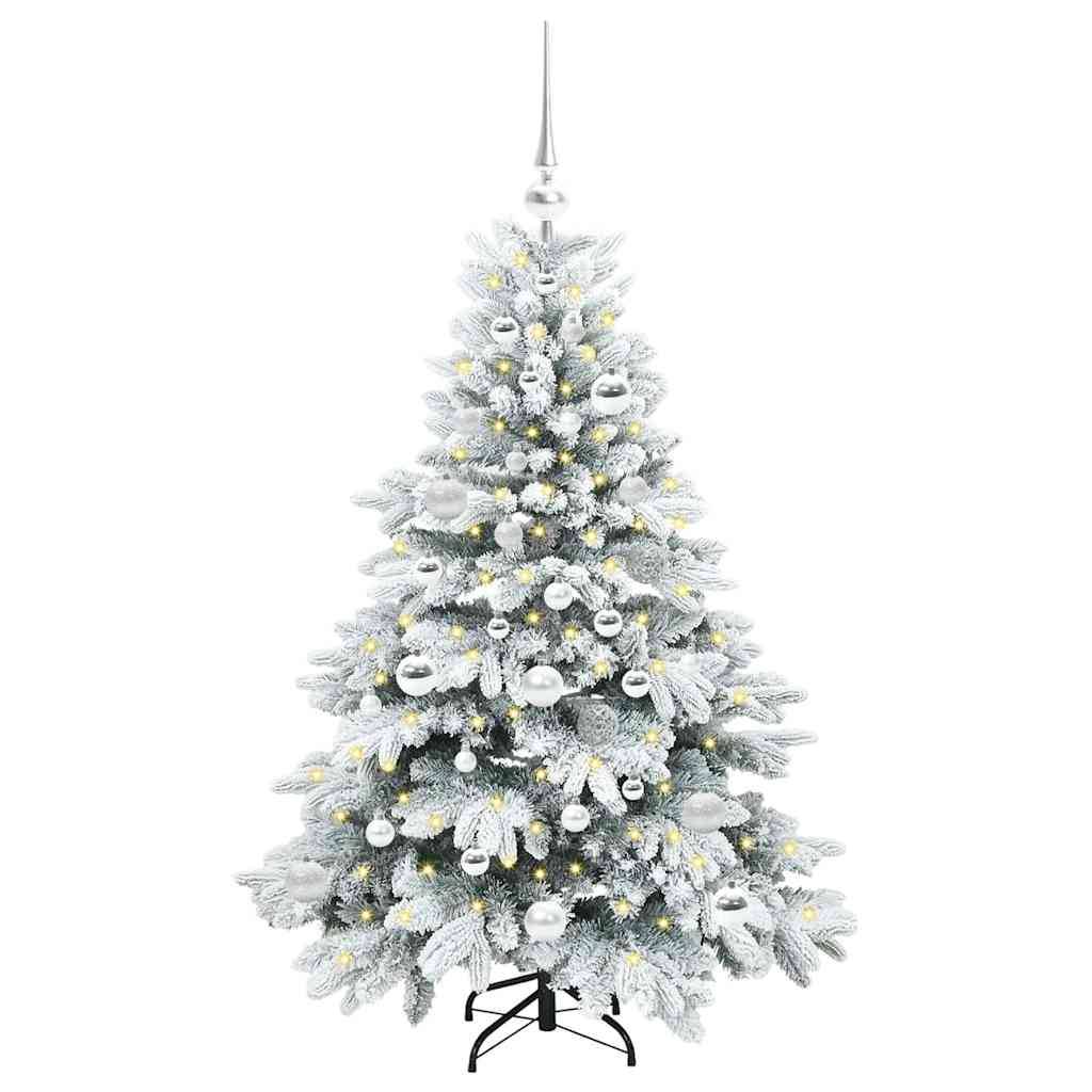 Maison Chic - Sapin de Noël | Arbre de Noël artificiel avec 150 LED Blanc 120 cm PE et PVC Maison Chic - Image 3