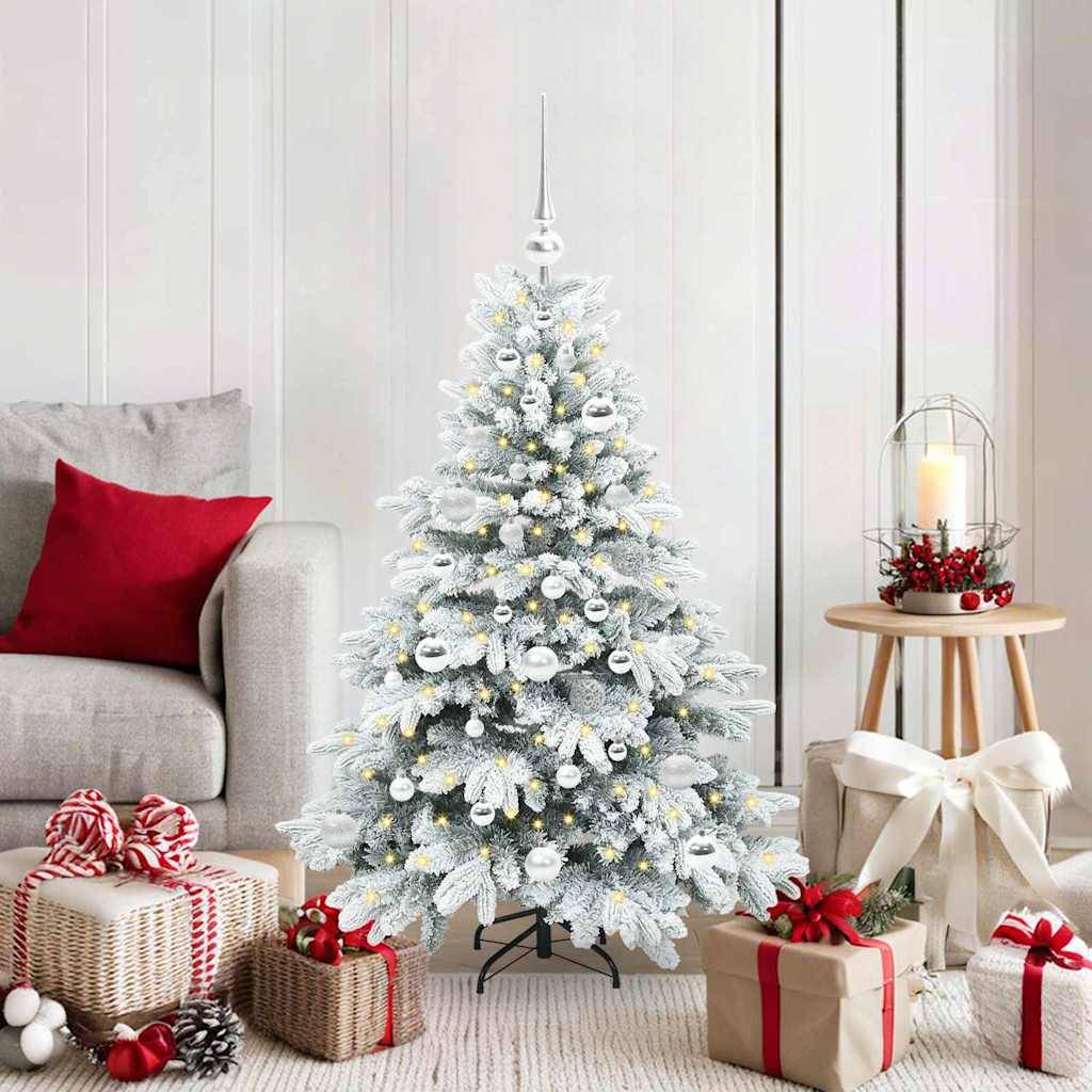 Maison Chic - Sapin de Noël | Arbre de Noël artificiel avec 150 LED Blanc 120 cm PE et PVC Maison Chic - Image 2