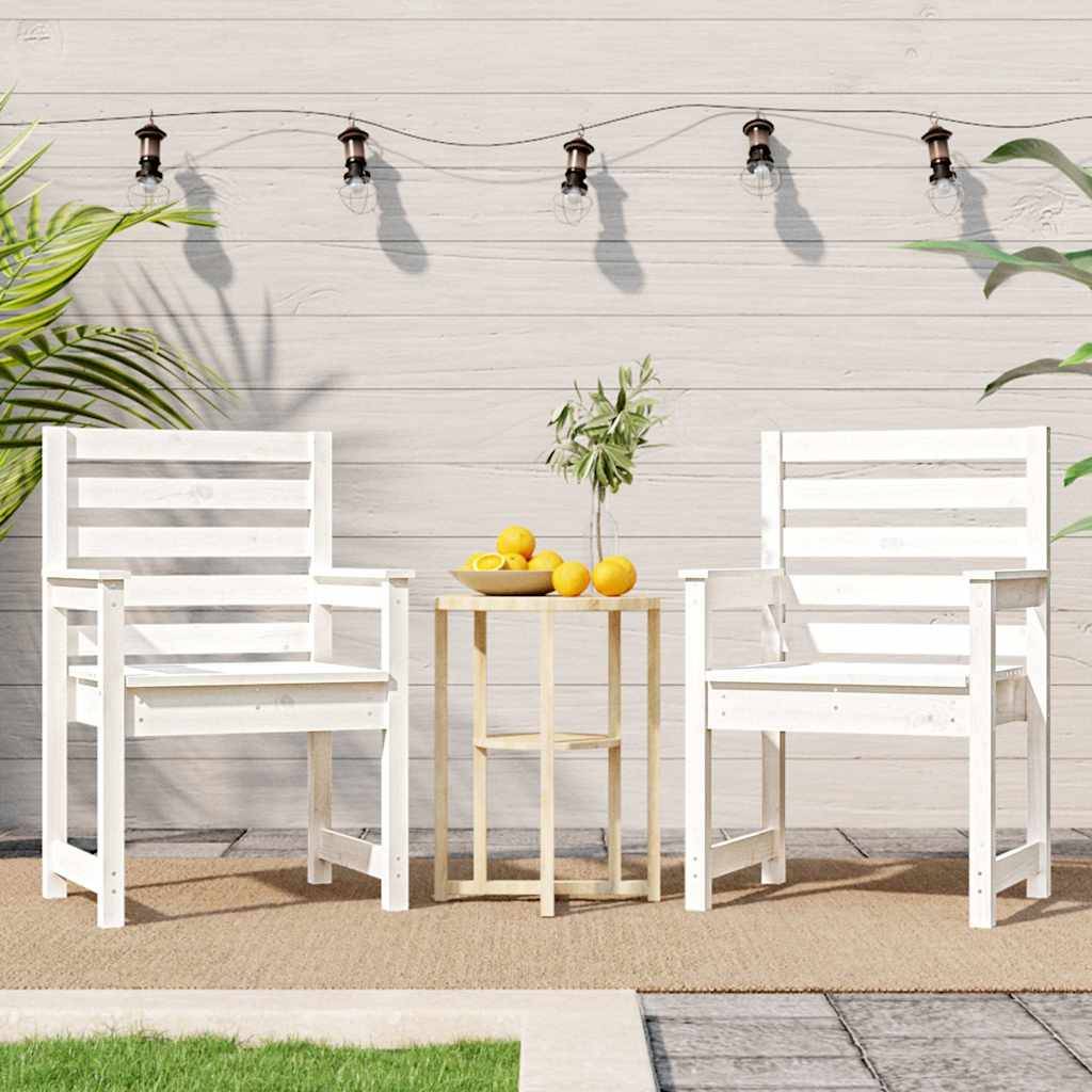 Prolenta Premium - Chaises de jardin bois blanc 60 x 48 x 91 cm - Prolenta premium p3126.6 - Image 3