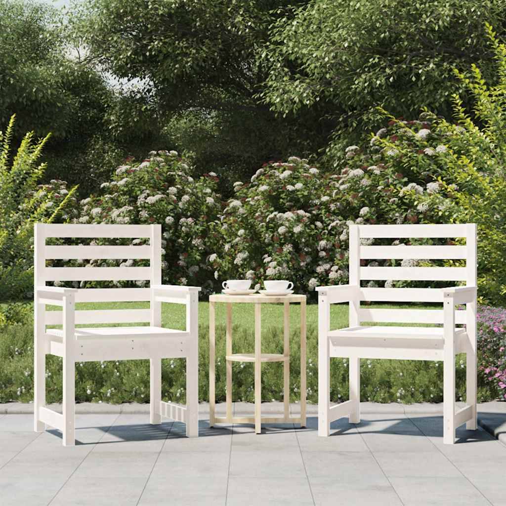Prolenta Premium - Chaises de jardin bois blanc 60 x 48 x 91 cm - Prolenta premium p3126.6 - Image 2