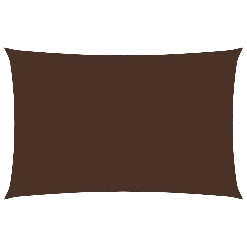 Helloshop26 - Voile toile d'ombrage parasol tissu oxford rectangulaire 4 x 7 m marron - Image 1