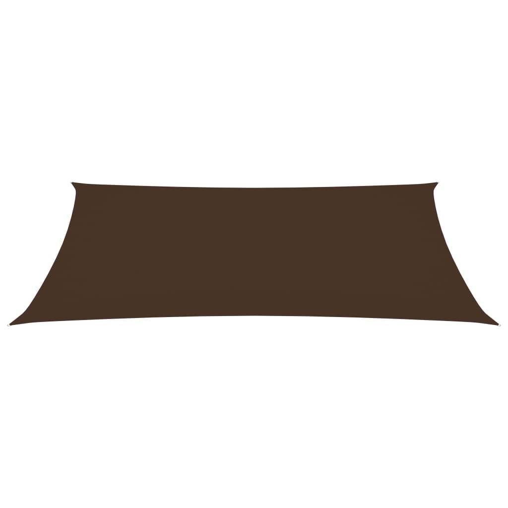 Helloshop26 - Voile toile d'ombrage parasol tissu oxford rectangulaire 4 x 7 m marron - Image 2