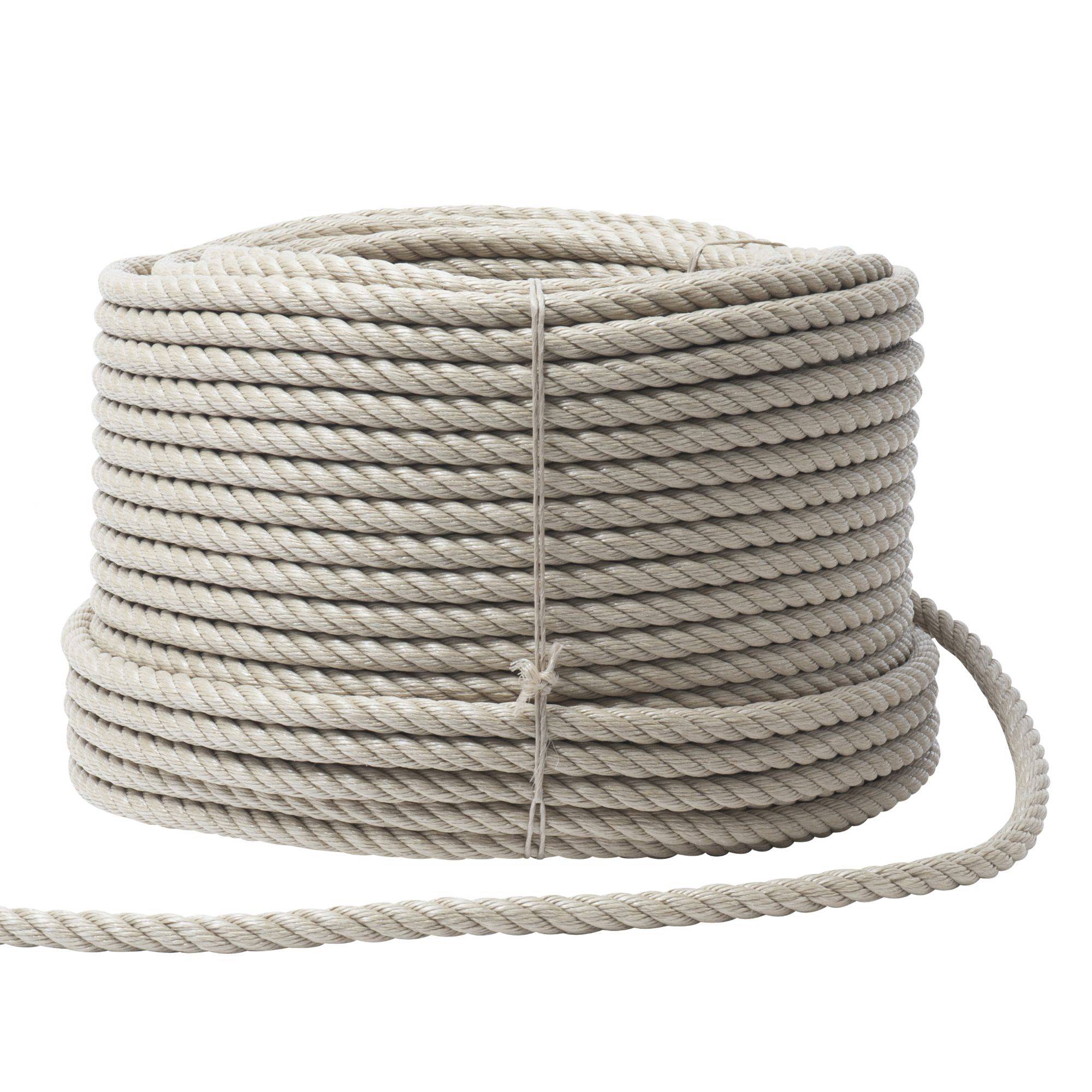 Corde beige 100 mètres WERKA PRO - Ø 16 mm (résistance ± 3300 kg)