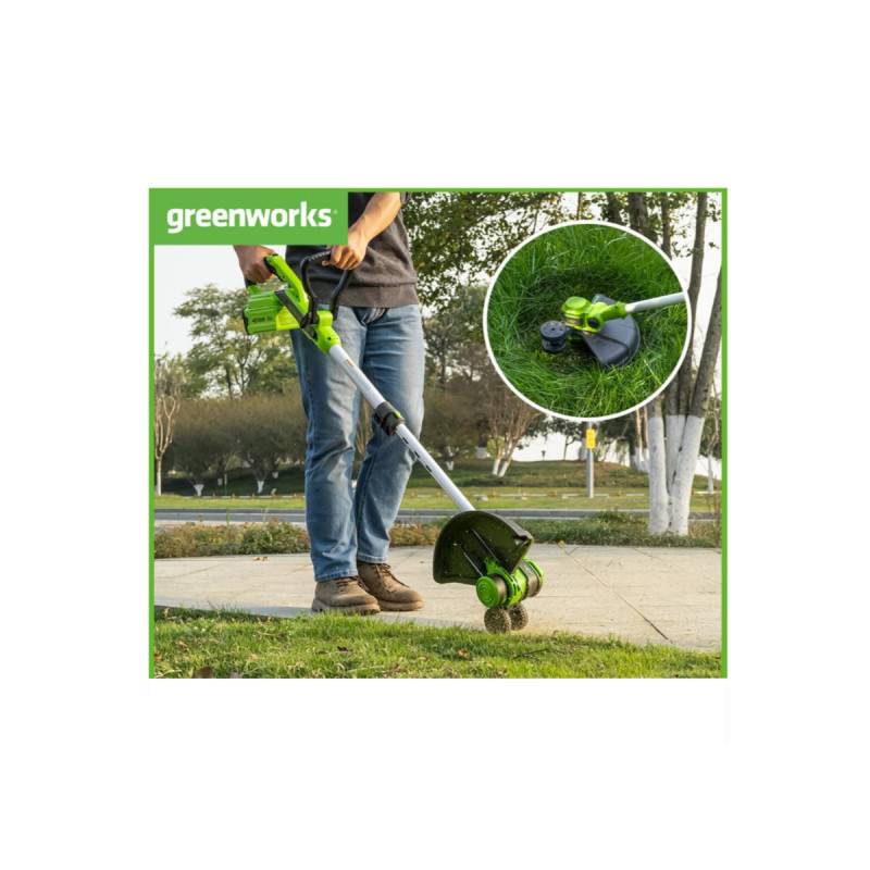 Greenworks - Coupe-bordures téléscopique 33cm 40V GREENWORKS - Sans batterie ni chargeur - G40LT33 - Image 4