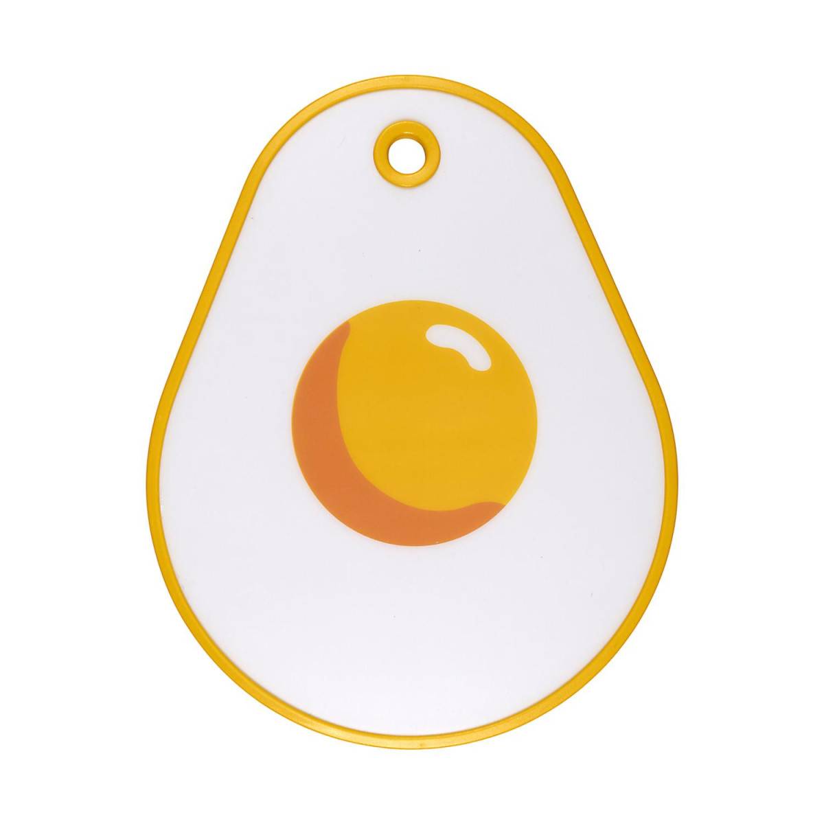 Cook Concept - Planche à Découper "Œuf" 38cm Jaune - Image 1