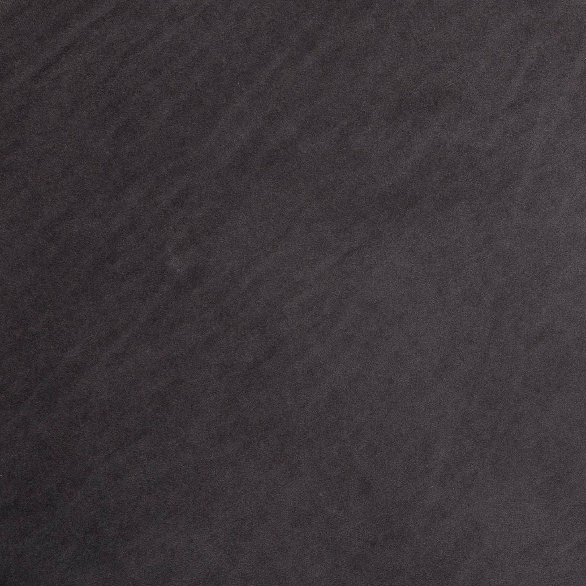 Tabouret en Velours Gris et Pieds en Métal - Image 4