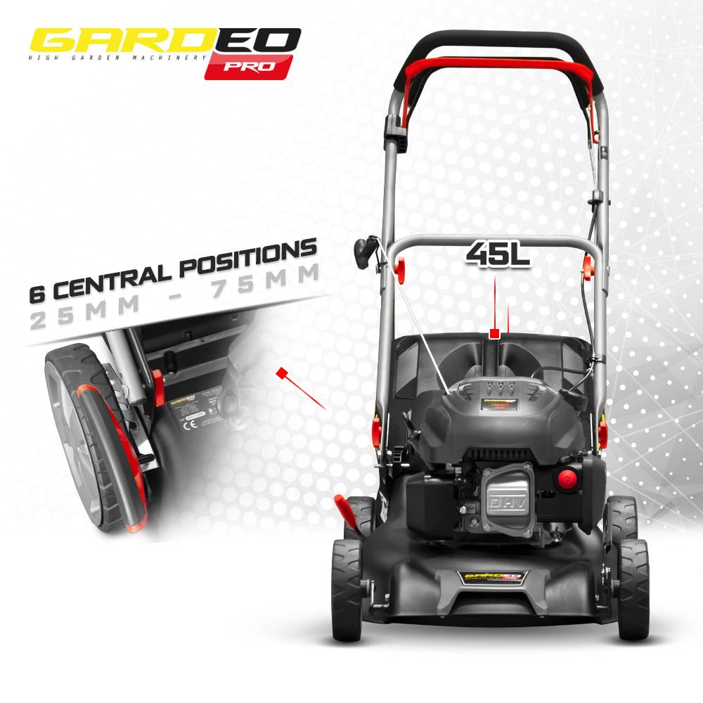 Gardeo Pro - Tondeuse thermique autotractée 144.3cc - 42cm livrée avec 2 lames + mulching - Gardeo Pro - Image 3