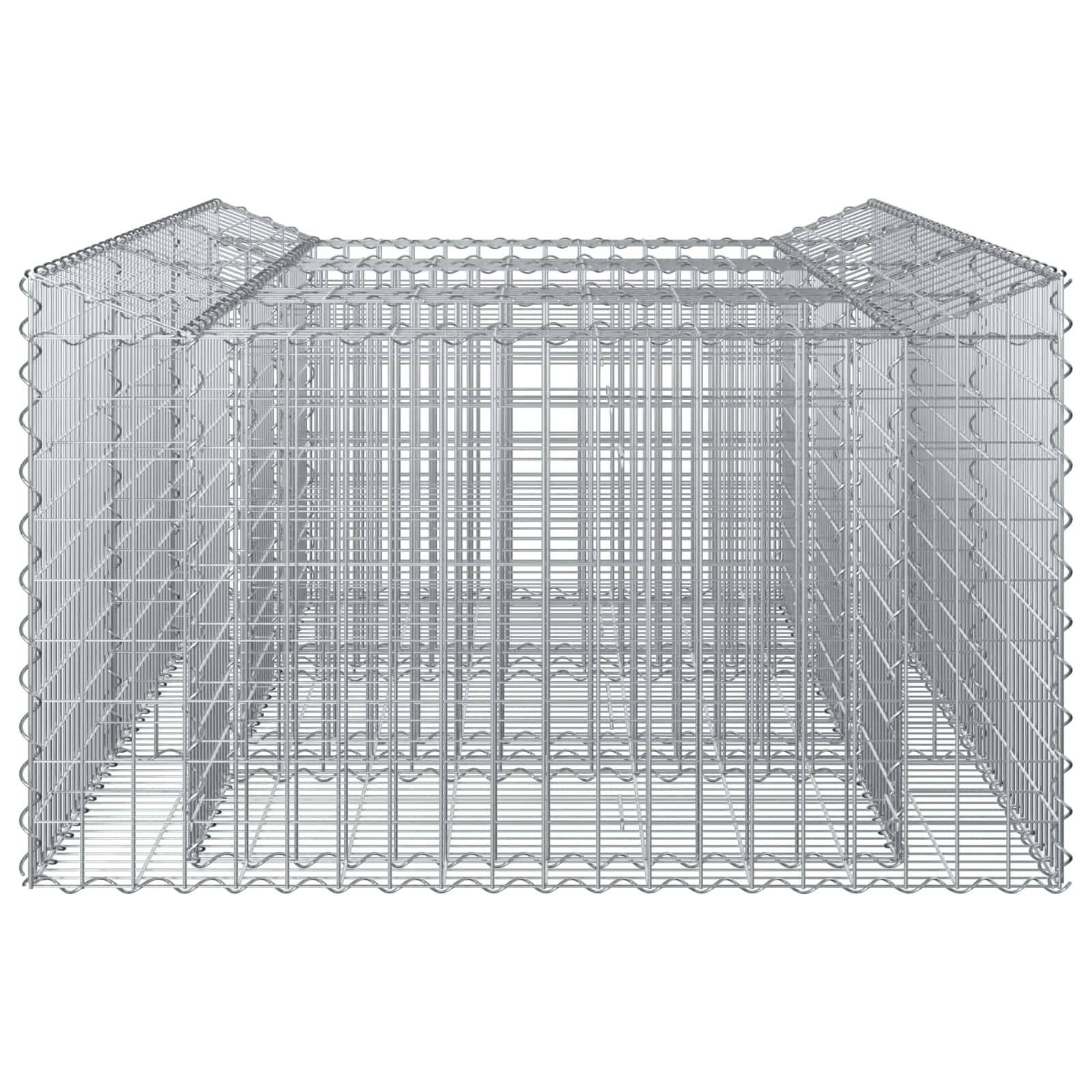 PANGIVO - Lit surélevé gabion Acier galvanisé Argenté 150 x 100 x 60 cm - PANGIVO - Image 7